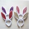 Fashion women girl Bunny Rabbit Fluffy Ear Headbands Plush Head Band Costume Festive Party Decorative Christmas Performing props colorful