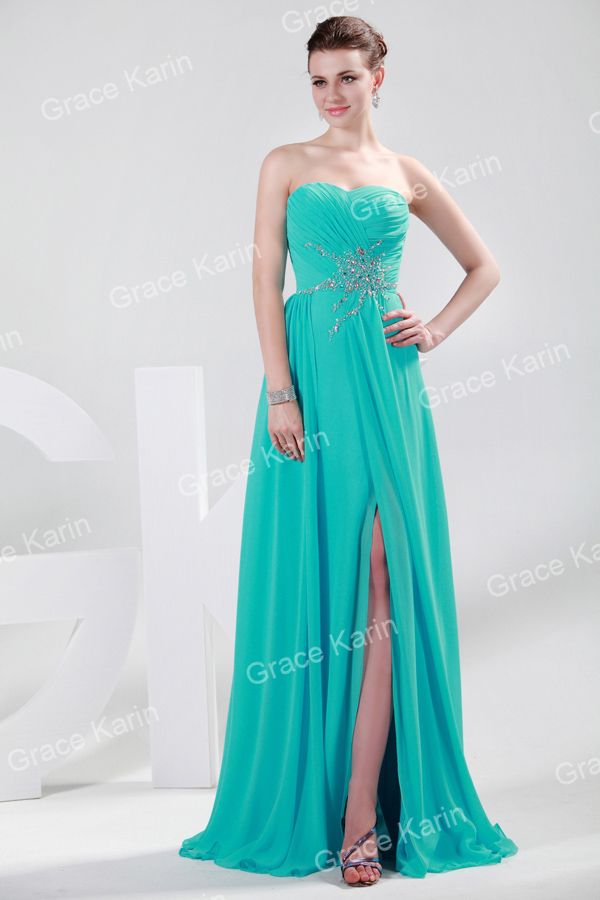 split ball gown