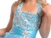 2013秋ボールガウンホルタービーズスパンコールフリルフラワーガールドレス女の子Pageantドレスポージェントドレス