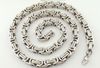20 - 40 tum toppförsäljning 8mm breda silver byzantinskedja rostfritt stål smycken män halsband plocka längd bästa pris gratis skepp