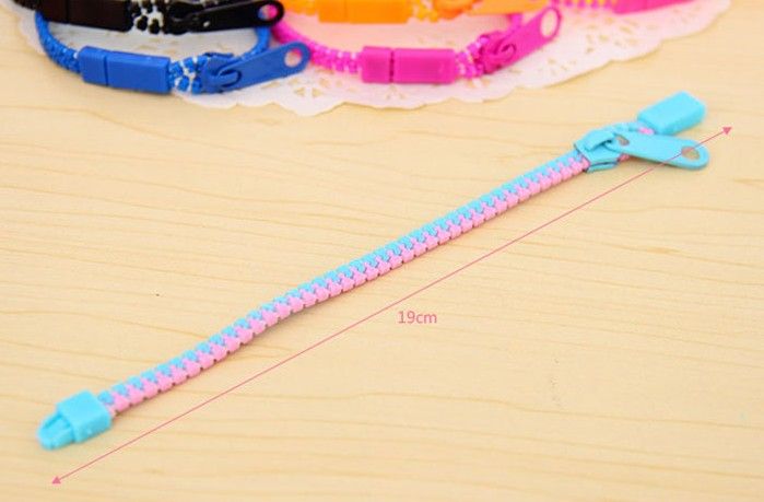 2013 New Zip bracelet wristband candy bracelet Popular Zipper bracelet 