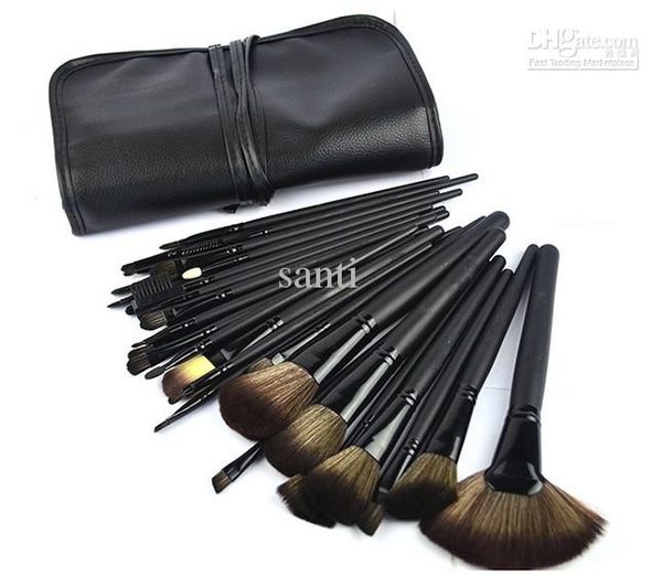 

32pcs professional makeup make up cosmetic brush set kit tool roll up case