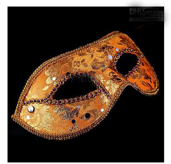 2013 new Half Face Mask Halloween Masquerade mask male, Venice, Italy, flathead lace bright cloth masks