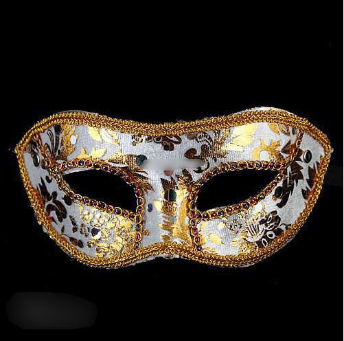 2013 new Half Face Mask Halloween Masquerade mask male, Venice, Italy, flathead lace bright cloth masks