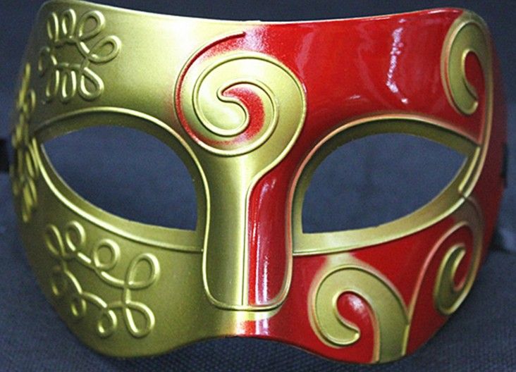 Sliver Gold Half Faces Venetiaans Mens Mask Mardi Gras Masquerade Halloween Costume Party MASKS