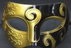 Sliver guld Halv ansikten Venetian Mens Mask Mardi Gras Masquerade Halloween kostym Party Masks