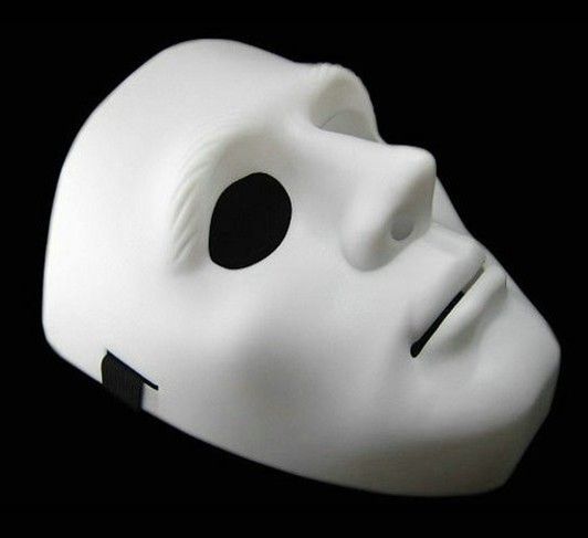 2013 новый хип-хоп JabbaWockeeZ Blank Male Face Mask Halloween Party Mask, БЕСПЛАТНАЯ доставка по всему миру