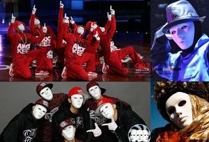 2013 Novo Hip-Hop Jabbawockeez Blank Masse Máscara de Halloween de Halloween, frete grátis em todo o mundo