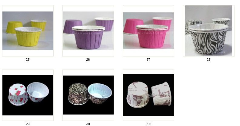 MÚLTIPLES patrones Estuches para muffins de papel Tazas para pasteles Estuches para cupcakes Taza para hornear Envoltorios para cupcakes XB1