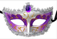 Partihandel - Promotion Selling Party Mask Ny Bröllopsgåva Guld Fashion Venetian Masquerade Party Supply Hallween Prop Free Shipping