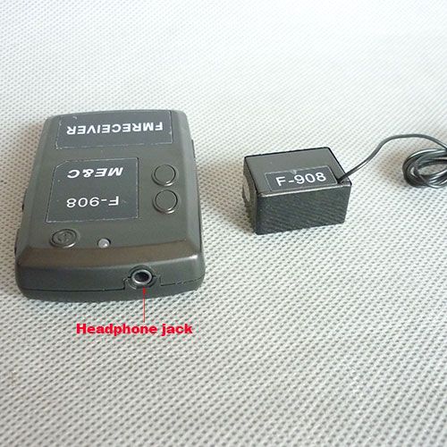 NEW F908 Wireless Transmitter Receiver Covert FM Audio Listening Device