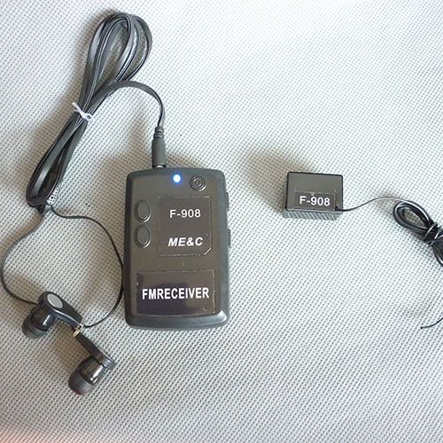 NEW F908 Wireless Transmitter Receiver Covert FM Audio Listening Device