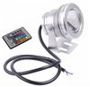 10W RGB Floodlight Underwater LED Flood Lights Swimmingpool Utomhus Vattentät Rund DC 12V Convex Lens LED-ljus