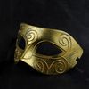 Retro Roman gladyatör Cadılar Bayramı partisi maskeleri erkek kadın çocuk Mardi Gras Masquerade iki rengi (Gümüş, Altın) maske