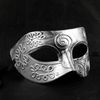 Retro Roman gladyatör Cadılar Bayramı partisi maskeleri erkek kadın çocuk Mardi Gras Masquerade iki rengi (Gümüş, Altın) maske