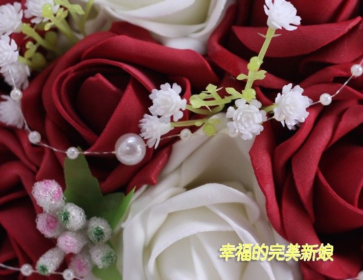 Wedding Favors Wedding Bouquet Sweetheart Roses Artifical Silk Flower