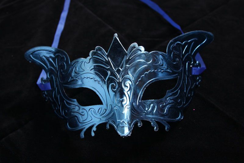 Chapado en estilo veneciano encantador Genius Fox Costume Masquerade Mardi Mask Masquerade Party Máscara de Halloween multicolor opcional