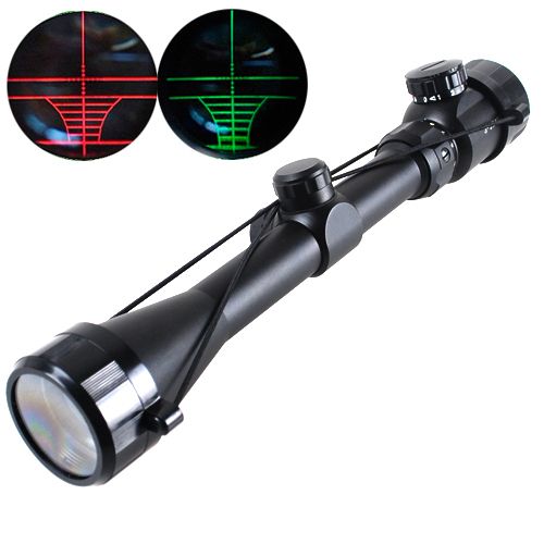 3 9x32EG Riflescope Rangefinder Reticle Hunting Sniper Scope Red Green