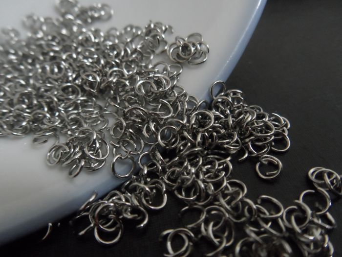 Mehr Auswahl Größe Starke DIY Schmuck finden Komponenten Edelstahl Sprungring Split Ring passen Halskette