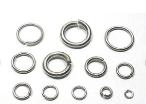 More pick Size Strong DIY jewelry finding & Components Stainless steel Jump Ring & split ring fit Necklace