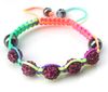 Nya Hot Kids 'Mix Color Clay Pärlor och Färgglada Nylonkabel Handgjorda Armband DIY Smycken 12PCS / Lot Drop Shipping