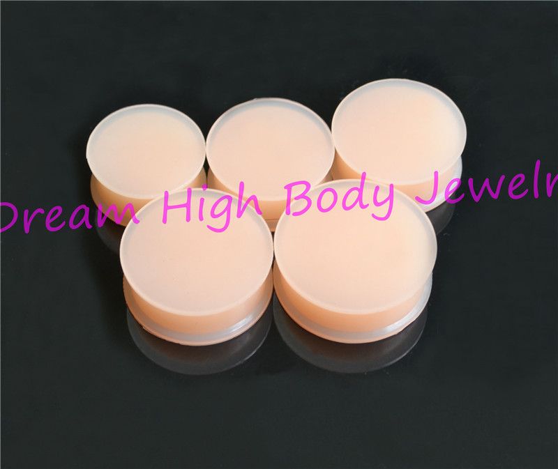 Skin Silicone Saddle Ear Plug Stretcher Piercing Retainer Hider Flesh