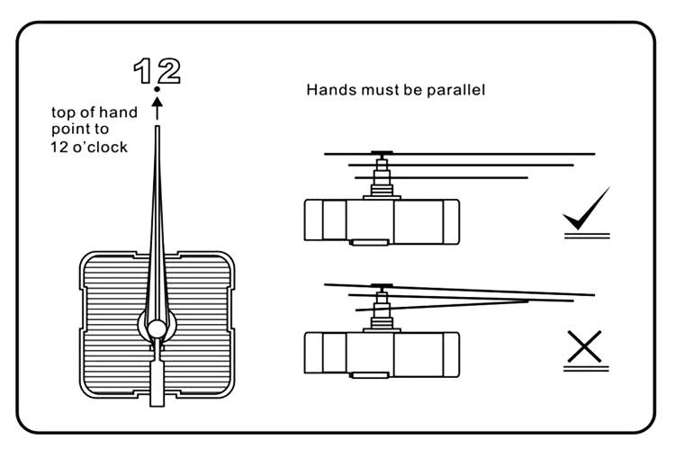 Lang zwart kwarts klokbewegingsmechanisme metalen handen armen pointers voor doe -het -zelf wandklokreparatie -accessoires