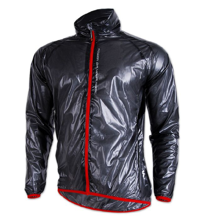 New Cycling Windbreaker Wind-cheaters Raincoat in High Quality Black Bike Raincoat