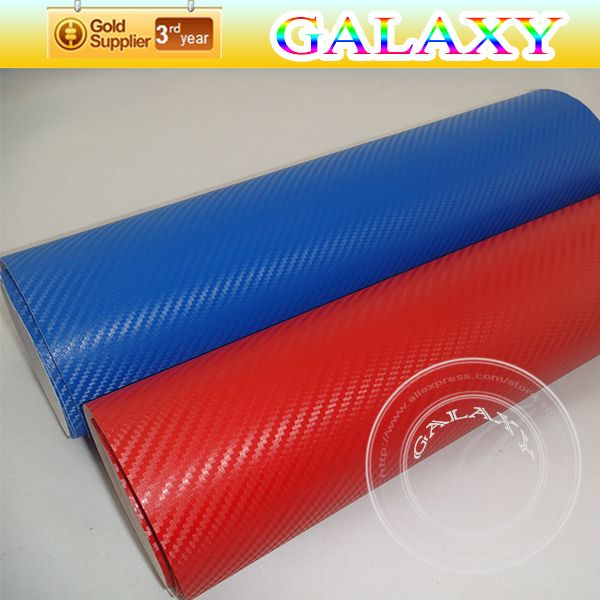 Best Selling 152x3000cm 3D Carbon Fiber Vinyl Sticker Car Wrap Film