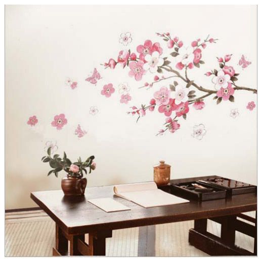 Tree Wall Art Stickers pink cherry blossom tree wall stickers flowers decals wall art Tree Wall Art Stickers pink cherry blossom tree wall stickers flowers decals wall art