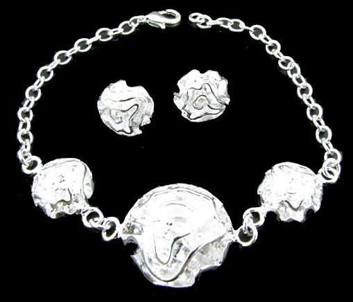 SPEDIZIONE GRATUITA con numero di tracciamento Nuovo Fashion Fashion's Affascinante Gioielli da donna 925 Silver 12 Mix Bracciale, Set di gioielli collana orecchini