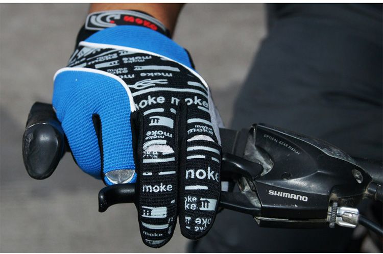 Nowe zimowe rowerowe rękawiczki z pełnym palcem czarny lub niebieski rozmiar koloru M - XL Rękawice rowerowe rowerowe