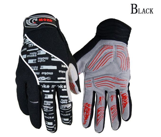 NEW Winter Bicycle Full Finger Gloves Black or Blue Color Size M - XL Cycling Bike Gloves