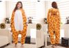 Cartoon Tier Giraffe Unisex Erwachsene Flanell Onesies Onesie Pyjamas Kigurumi Overall Hoodies Nachtwäsche Für Erwachsene Willkommen Großhandel Bestellung