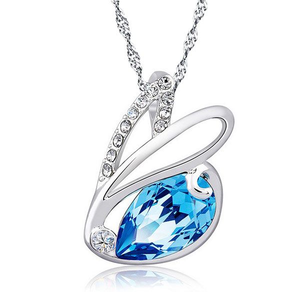 

Новый!Мода Симпатичные Австрийский Алмаз Кролик Кристалл Кулон Стерлингового Се