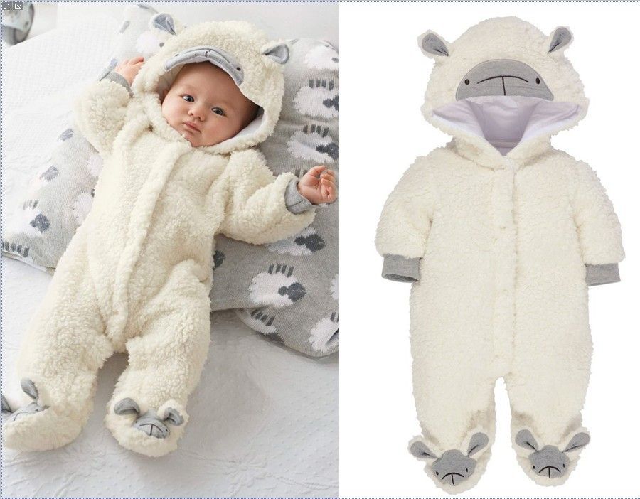 fluffy baby onesie