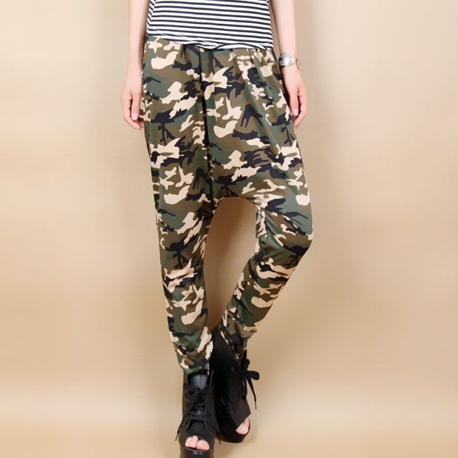 2020 Fashion Hip Hop Womens Casual Army Camouflage Harem Pants Ladies Plus Size Baggy Lower Garments Wide Leg Loose Pants Trousers For Woman From Myself1989 12 42 Dhgate Com