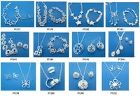 Trasporto libero con il numero di monitoraggio più grande vendita calda delicata delle donne gioielli regalo delicati 925 argento placcato set di gioielli set
