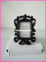 Black Baroque photo frame 100PCS LOT wedding place card holder picture frame +Free shipping