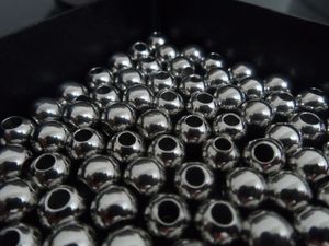 Опт 4 мм / 6 мм / 8 мм блестящие шарики из нержавеющей стали Ювелирные изделия найти DIY 100 ШТ. БЕСПЛАТНЫЙ КОРАБЛЬ