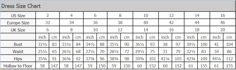 Enzoani Bridal Size Chart