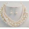 Köp pärlsmycken fin naturlonger 100quot 4to 10mm South Sea Perfect Round White Pearl Necklace Earring4593682