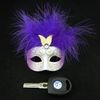 Pluma linda mini máscara veneciana bola de la mascarada decoración carnaval boda fiesta máscara novedad regalo de navidad envío gratis