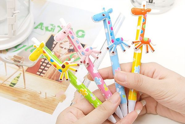 

Stationery Cartoon Giraffe Rollerball Pens Ball-point Pen Lovely Pencil Children's Toys Gifts New Specials