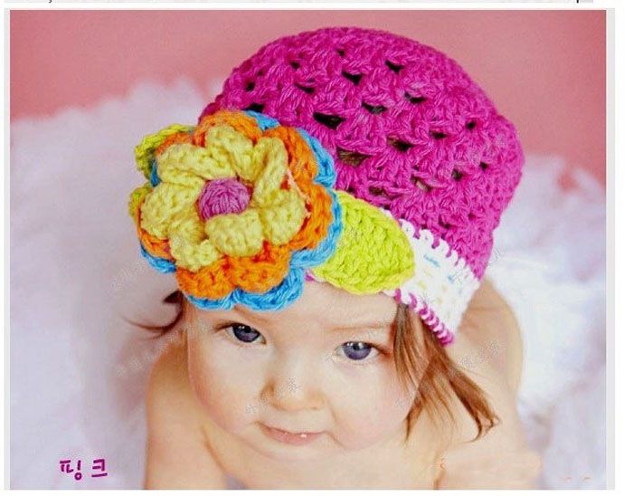 Acquistare Cappello Da Bambino Fatto A Mano Alluncinetto Cappello Da Sole  Fiore Bambini Berretto A Maglia Di Lana Bambini Bambini Cotone Beanie  Neonato Cappelli Bambini Fiore Earflap i Economico | Consegna Veloce