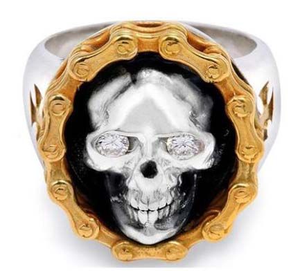 Skull Ring Gothic Rings Stainless Steel Ring Halloween Ring For Men ...