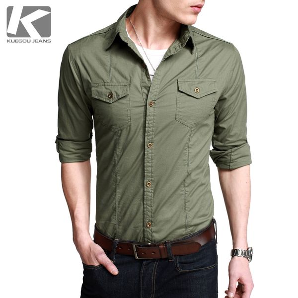 2020 Cool Clothing Purchase Rugged Handsome Army Long Sleeve Shirt