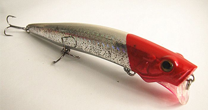 Leurre de pêche Popper Bait Matériel de pêche Minnow Appât Appât en plastique dur Type flottant Chine Crochet 20g / 12,5 cm pour la pêche en eau salée et douce