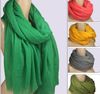 nouvelle mode Solide Écharpe Sarongs Hijabs Bandanas wrap châle poncho 180*80 cm couleur mélangée 12 pcs/lot #3368