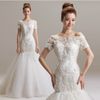 Новые красивые свадебные платья Bateau для свадебной невесты Сексуальная высококачественная вышивка поезда без спинки и бусинки русалка свадьба 9856549